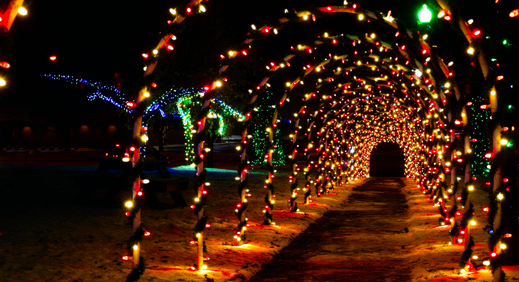 Holiday light display.