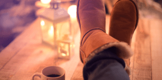 February Break Activity Guide Putting your feet up.