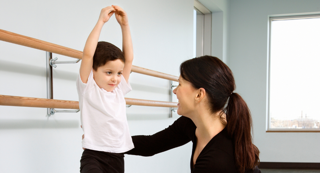 boy doing ballet