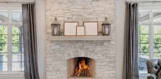 MIY: Mom it Yourself – The Fireplace A DIY fireplace.