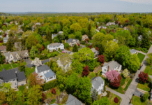 An arial view of Westchester County.