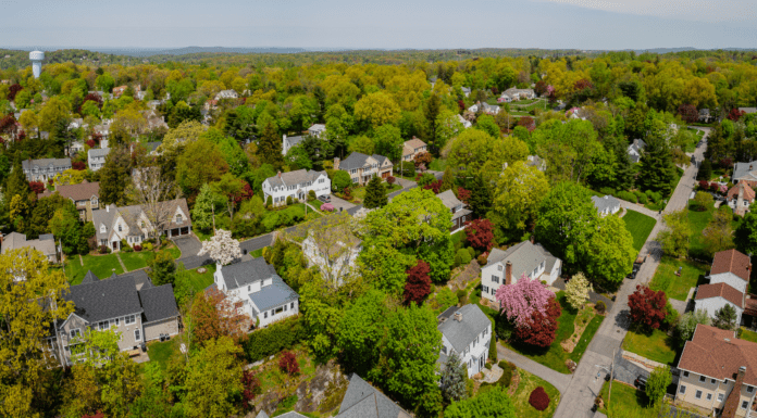 An arial view of Westchester County.