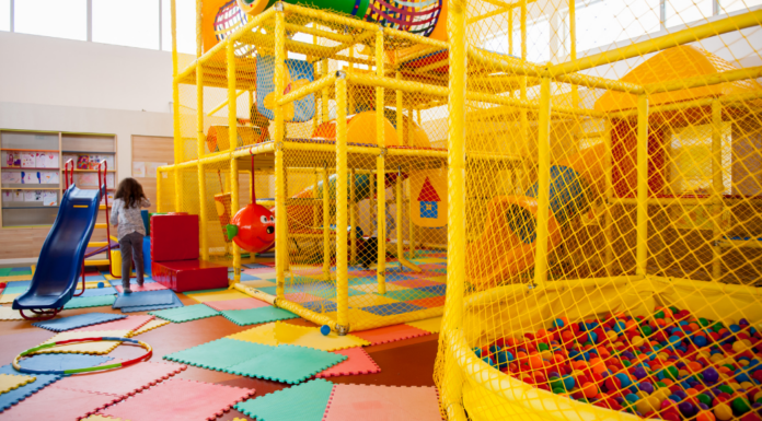An indoor play space.