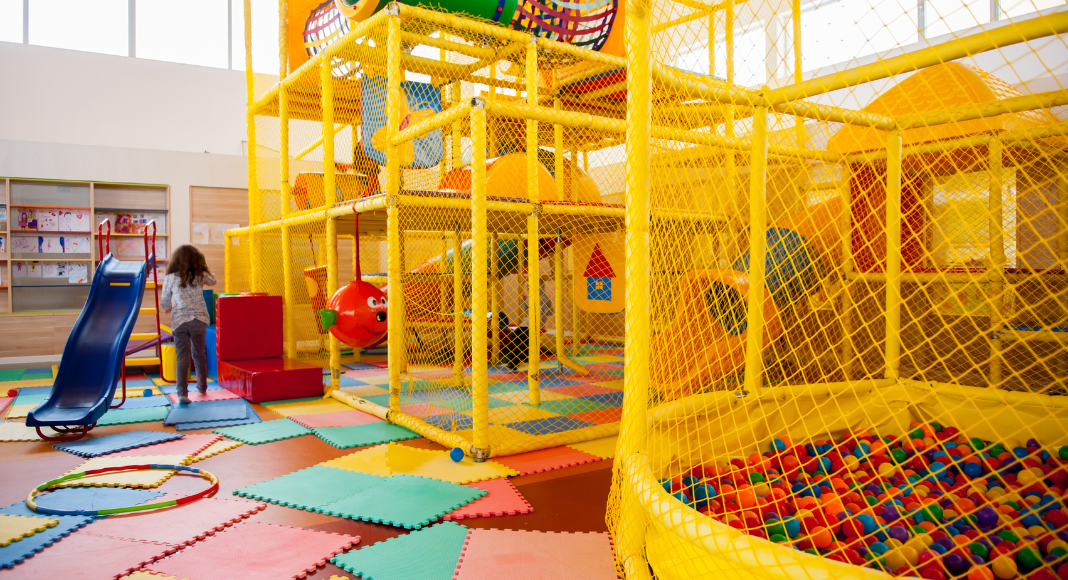 An indoor play space.