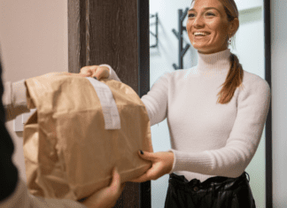 A delivery of a meal kit.