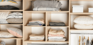 Sparking Joy in My Home An organized closet.