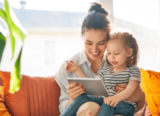 When Can I Stop Being a Mom and Start Being Me? A mother reading to her daughter.