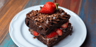 Love and a Little Chocolate – The Big Chocolate Show NYC A chocolate dessert.