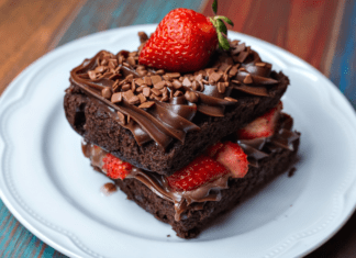 Love and a Little Chocolate – The Big Chocolate Show NYC A chocolate dessert.