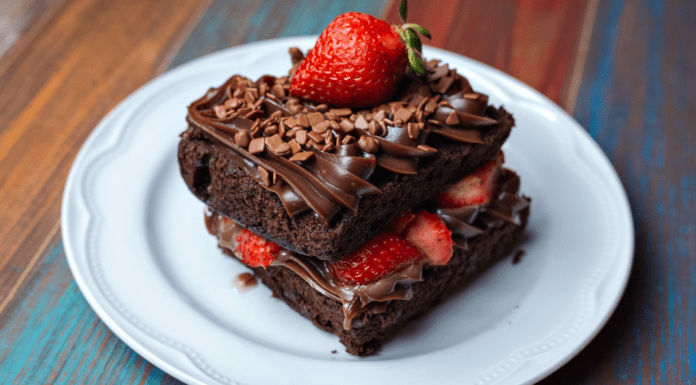 Love and a Little Chocolate – The Big Chocolate Show NYC A chocolate dessert.