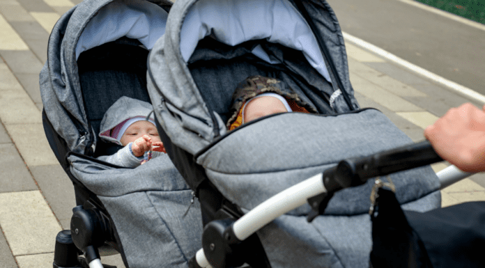 Tips for Upgrading to a Double Stroller Babies in a double stroller.