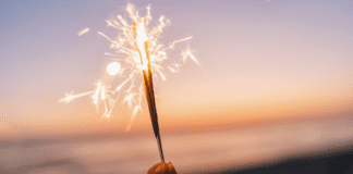 19 Wishes for My Children Making wishes on a sparkler.