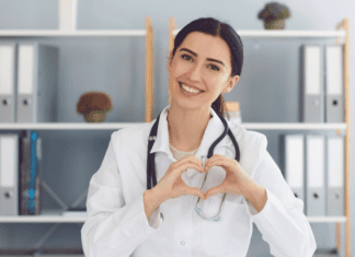 Heart health with a doctor.