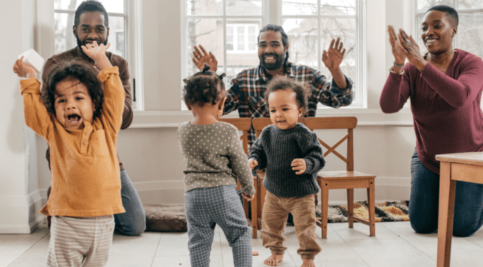 Toddler music dance party.
