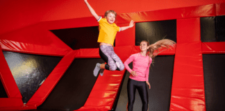 The Best Places In Westchester To Jump and Bounce Jumping at a trampoline park.