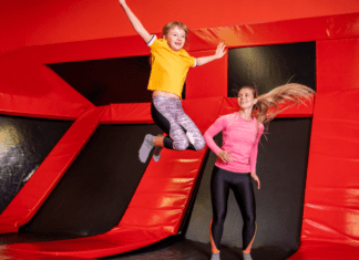 The Best Places In Westchester To Jump and Bounce Jumping at a trampoline park.
