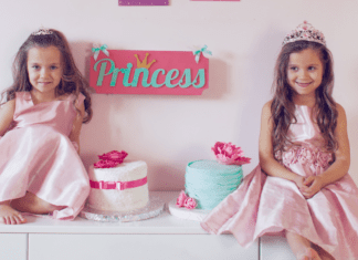 How to Manage the Onslaught of Pink and Princesses Two girls in pink princess dresses.