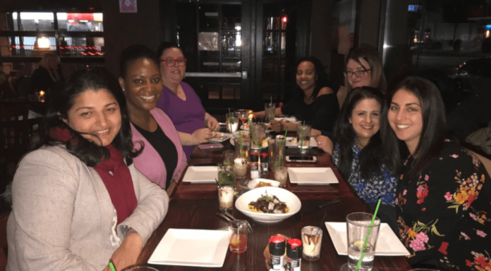 WCM Contributor Team having dinner at Sedona Tap House.