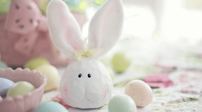 The Easter Bunny and other Mythological Creatures An Easter Bunny decoration.
