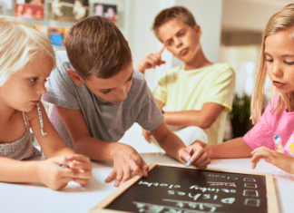 The Power of Behavior Charts KIds filling out a reward chart.
