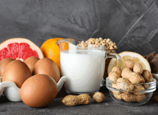 Foods that are common allergies.