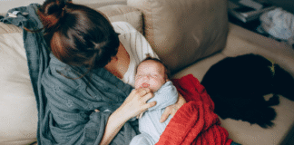 15 Memes for 15 Years of Motherhood A mother holding her newborn.