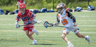 Nutrition for Young Athletes Boys playing lacrosse.