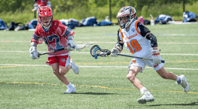 Nutrition for Young Athletes Boys playing lacrosse.