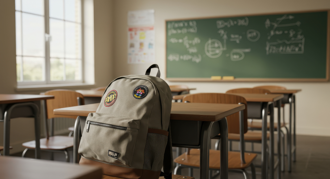 A classroom.