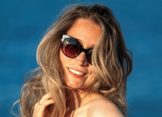 Sunglasses: The Top 5 Reals and Steals A woman wearing sunglasses.