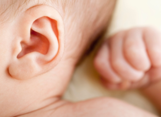 What Parents Need to Know About Ear Molding A baby ear.