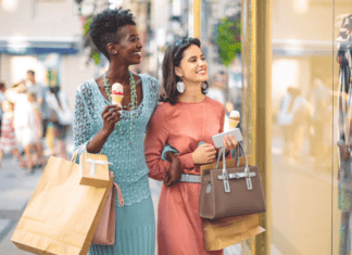 Roll Through Summer with Cross County Shopping Center Shopping outdoors.