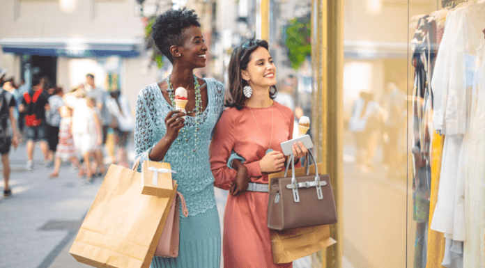 Roll Through Summer with Cross County Shopping Center Shopping outdoors.