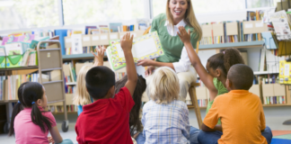 What Your Child Really Needs To Know Before Kindergarten Kindergartners listening to a story.