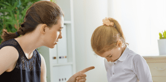 Finding My Worth: My Angry Journey as a Stay-at-Home Mom A mom yelling at her daughter.
