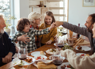 I’m Not Going to be That Person Anymore A family sharing a holiday meal.
