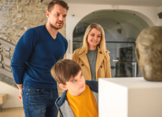 Day Trips in Westchester County A family at a museum.