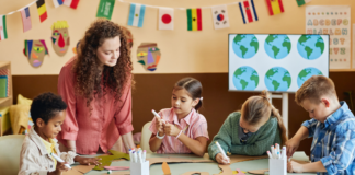 A Spanish class for kids.