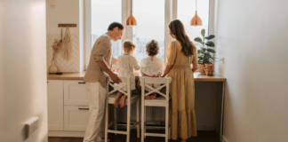 It Feels Like Home: Meet Jessica A family looking out the window.