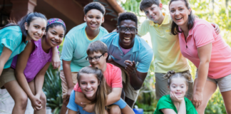 Kids at summer camp.