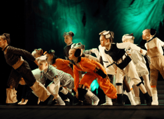Performers on stage