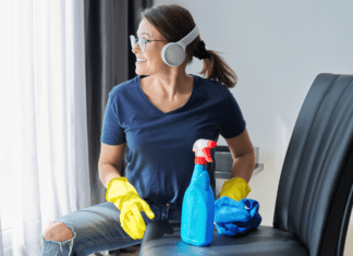 Press Play and Escape Listening to audiobooks while doing household chores.