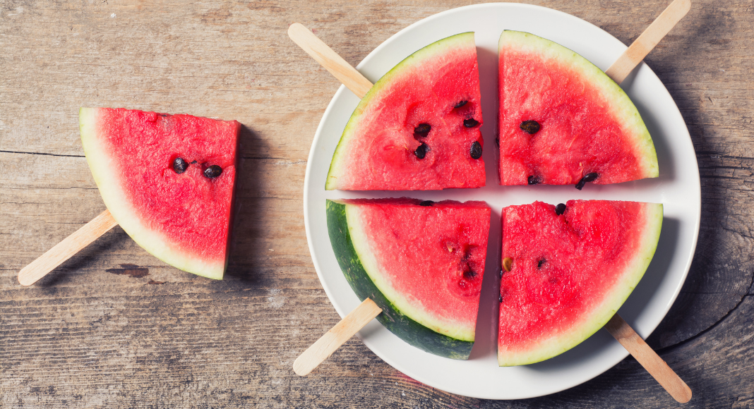 Popsicle watermelon. 