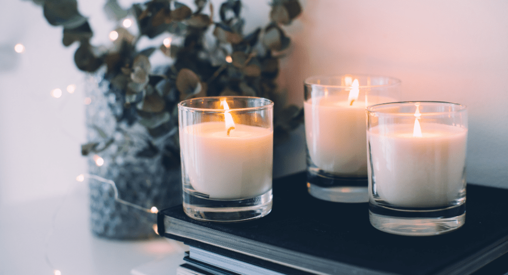 candles burning