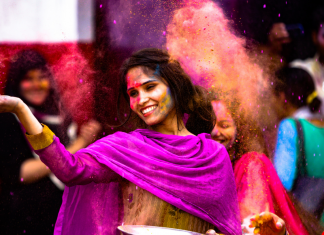 Holi celebration
