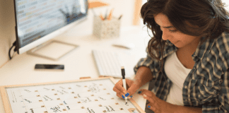 What to Do in Westchester This March A woman recording events on a calendar.