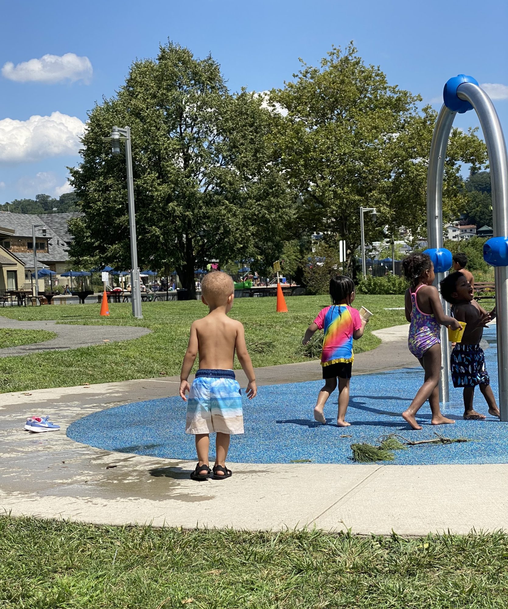 A boy playing in Peirson Park