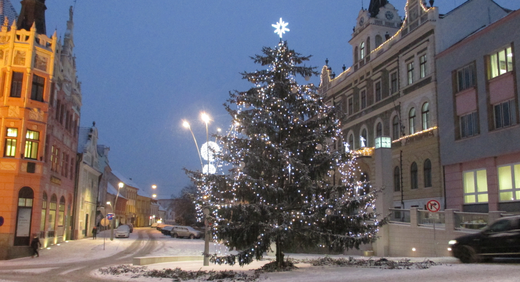 A Christmas town.