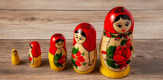 Getting Older: New Friends, New Bodies, “Old” Selves Russian dolls lined up.