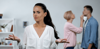 A woman who doesn't like her mother-in-law.